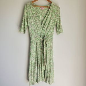 Lilly Pulitzer Women’s Wrap Dress Fit Flare Stretch Size Medium